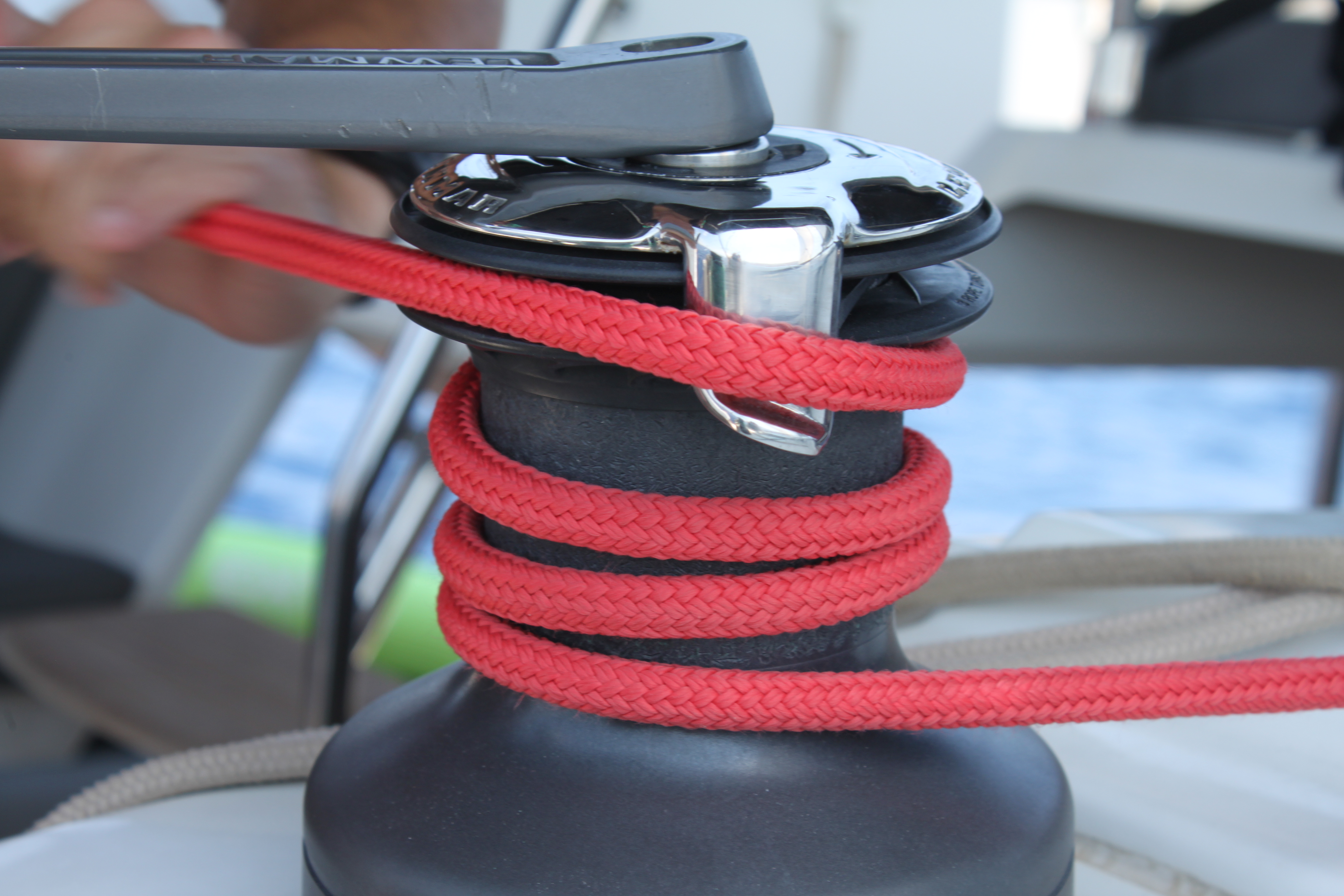 Sailing detail on board Bora Sailing